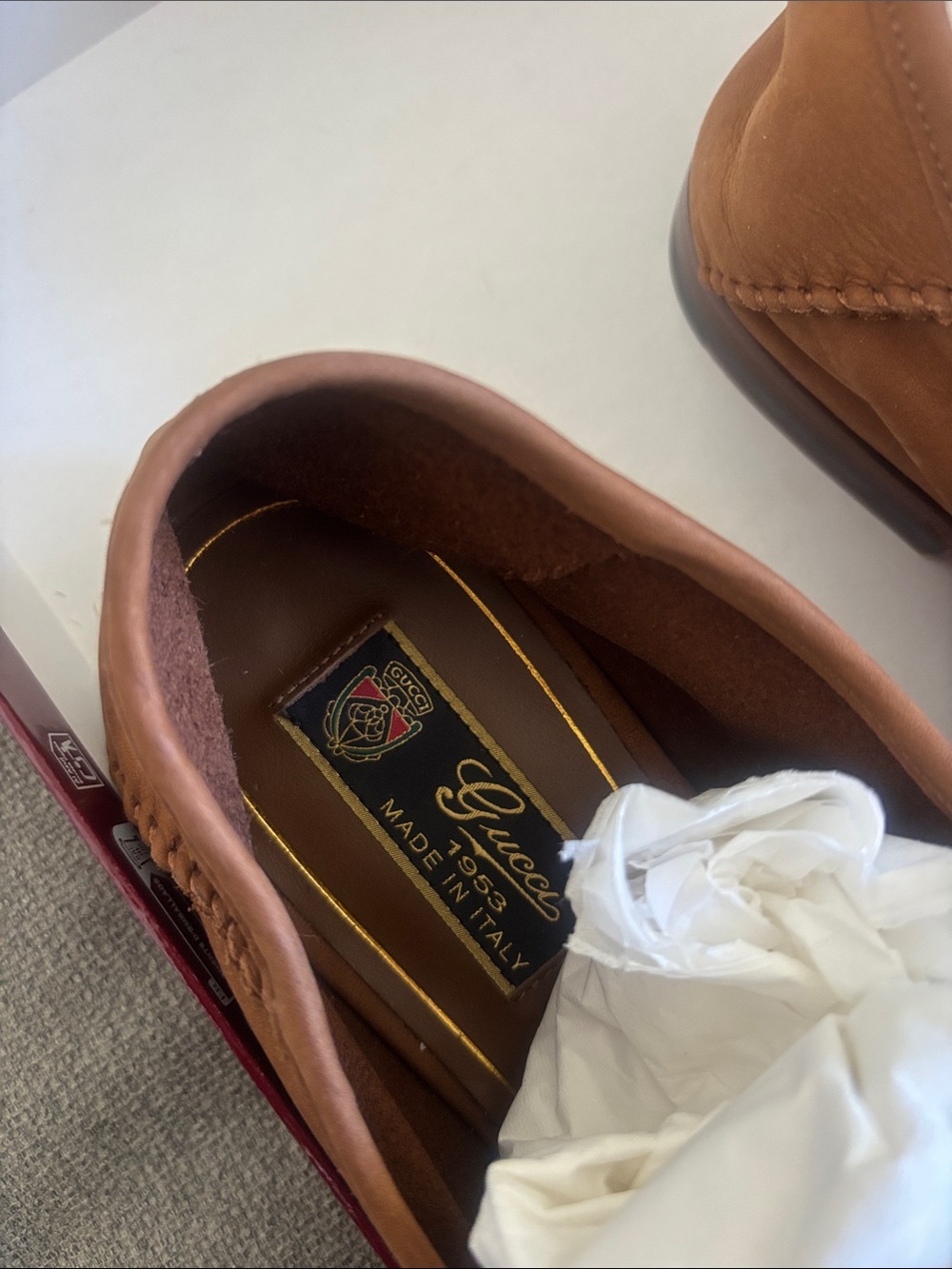 Gucci Brown Horsebit Slip-On Loafers - Picture 2 of 4